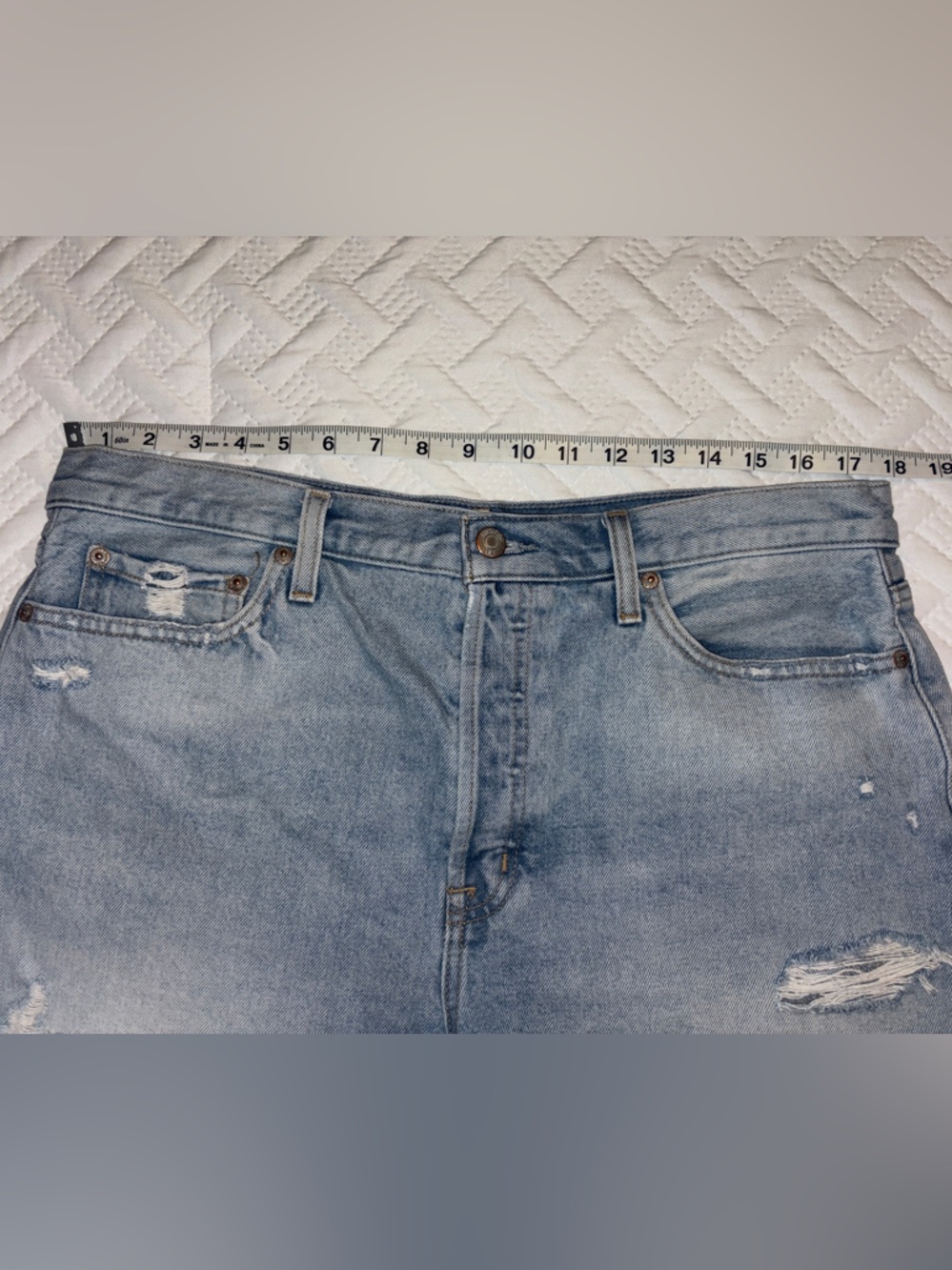 Pistola | 2” Light Wash Distressed Jean Shorts - Picture 8 of 8